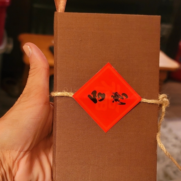 Antique Chinese Bookmark Gift With Special Saying In Chinese - Picture 1 of 6